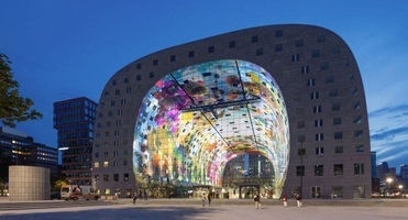 News image The printing of the aluminium panels of Markthal Rotterdam